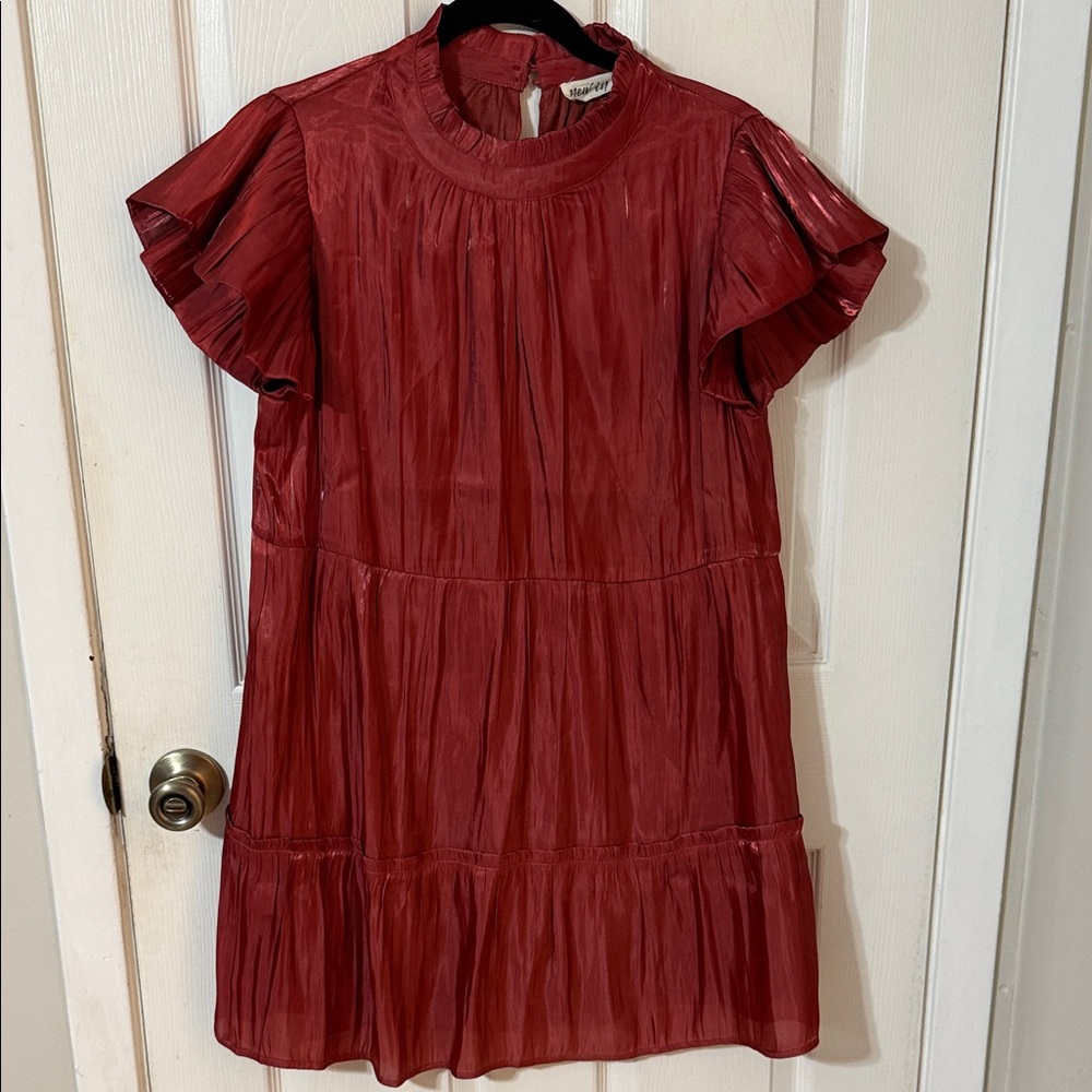 Elegant Red Mini Dress